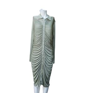 Forever 21 Elegant Green Ruched Dress Sz 1X